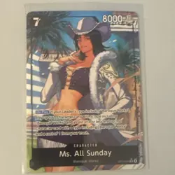 Ms. All Sunday - OP14-084 SR - Alt Art - English - The Azure Sea’s Seven - Image 1