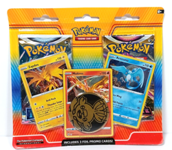 Pokemon TCG Zapdos Moltres Articuno Promo Blister 2 Pack with 3 Foil Cards - Image 1