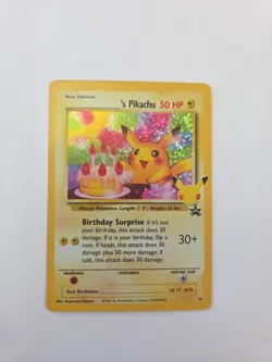 Birthday Pikachu #24 Holo Bleed 25th Anniversary Celebrations Pokemon Card NM-M - Image 1