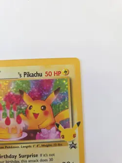 Birthday Pikachu #24 Holo Bleed 25th Anniversary Celebrations Pokemon Card NM-M - Image 3