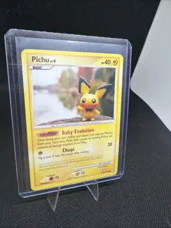 Pichu 93/123 Diamond & Pearl Mysterious Treasures Pokemon TCG Card 2007 LP/NM - Image 4