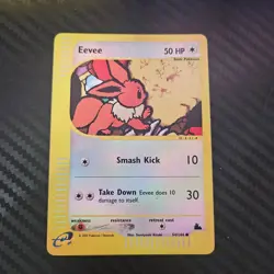 Eevee - 54/144 - Pokemon Skyridge Reverse Holo Rare Card LP - Image 1
