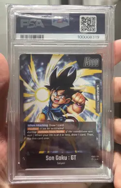 DRAGON BALL SUPER CARD GAME FUSION WORLD FB03 SON GOKU : GT PSA 10 - Image 2