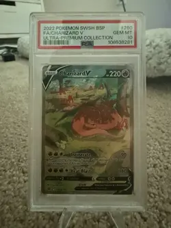 PSA 10 Charizard V SWSH260 SWSH: Sword & Shield Promo Cards Holo - Image 1