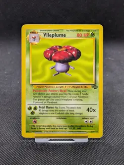 Vileplume 31/64 Non Holo Jungle Set Rare Pokemon Card WOTC LP EXCELLENT - Image 1