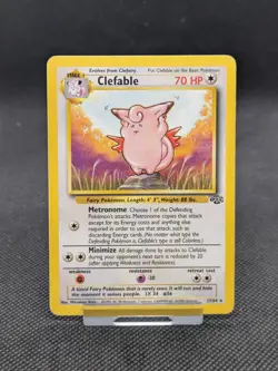 Clefable 17/64 Non Holo Jungle Set Rare Pokemon Card WOTC LP/Played - Image 1