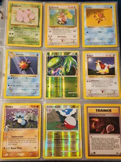 Pokemon Collection Binder Vintage Lot of Cards Holo Rares WoTC 1st Edition Etc - Image 3