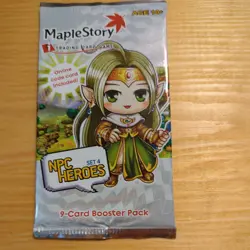 Maple Story Trading Card Game Booster pack - UNOPENED - NPC Heroes (set 4) - Image 1