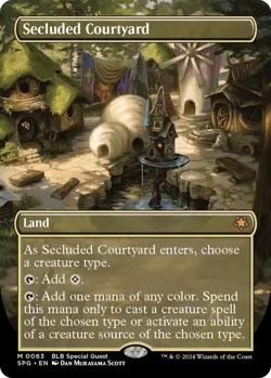 MTG Special Guests [SPG] : Secluded Courtyard (Borderless) Foil - M [NM] - Image 1