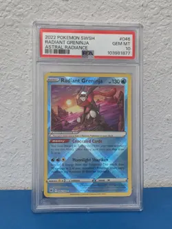 2022 POKEMON SWSH ASTRAL RADIANCE RADIANT GRENINJA #046 PSA 10 GEM MINT - Image 1