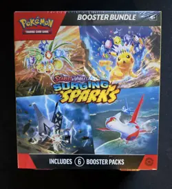 Pokemon TCG Scarlet & Violet Surging Sparks Booster Bundle 6 Packs - New Sealed - Image 1