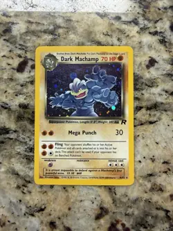 Pokemon Dark Machamp Holo Rare TCG Team Rocket 10/82 Holographic - Image 1