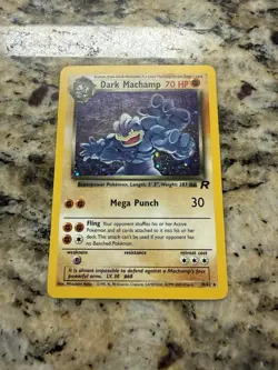 Pokemon Dark Machamp Holo Rare TCG Team Rocket 10/82 Holographic - Image 2