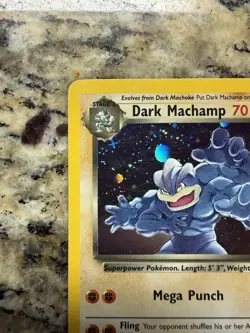 Pokemon Dark Machamp Holo Rare TCG Team Rocket 10/82 Holographic - Image 5