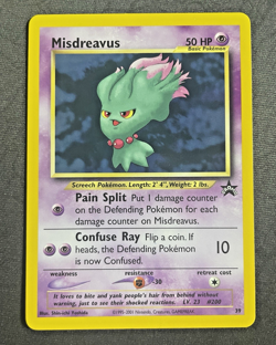 Misdreavus 39 BLACK STAR PROMO Pokemon TCG WOTC Vintage MINT/NM - Image 1