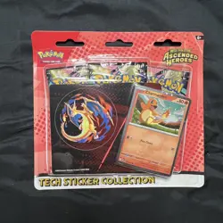 Pokemon TCG Ascended Heroes Tech Sticker Collection 2 Set GASTLY & CHARMANDER - Image 3