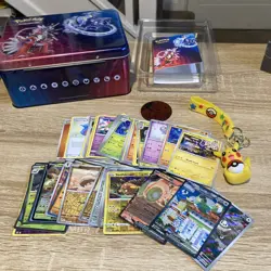 Pokemon Collector Chest Lunchbox Tin 2023 Koraidon Miraidon Paldea Evolved - Image 1