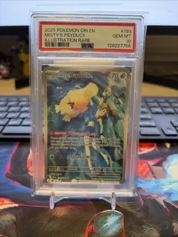 2025 POKEMON DRI EN-DESTINED RIVALS ILLUSTRATION RARE MISTY'S PSYDUCK PSA 10 - Image 1