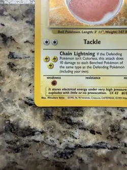 Pokemon TCG Jungle Electrode 2/64 Holographic Rare - Image 4