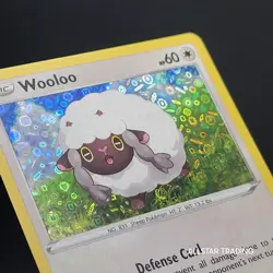 Holo - Wooloo SWSH011 Pokemon General Mills Cereal Black Star Promo - Pokemon - Image 1