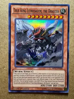 True King Lithosagym, the Disaster MP17-EN186 1st Edition Yugioh - Image 1
