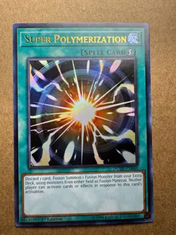 Super Polymerization DUDE-EN040 Duel Devastator 1st Edition Yugioh - Image 1
