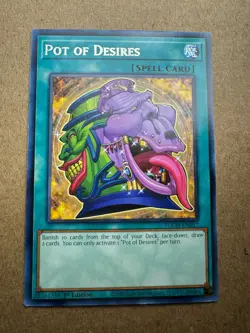 Pot of Desires TOCH-EN057 Toon Chaos 1st Ed Yugioh - Image 1