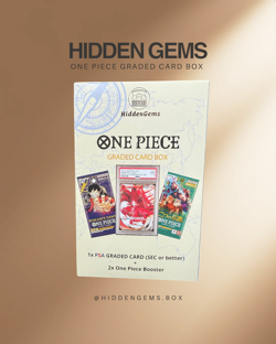 HiddenGems One Piece PSA Graded Card Box mit 2 Booster - EN & JP #3 - Image 1