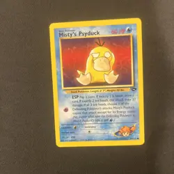 Pokemon TCG Gym Challenge Misty's Psyduck Card 90/132 Regular Common - Image 1
