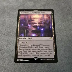Wizards of the Coast Takenuma Abandoned Mire Rare Legendary Land Regular #278/3… - Image 1