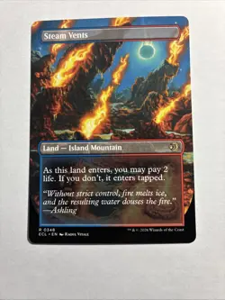 Steam Vents (Borderless) - Lorwyn Eclipsed MTG Plus Bonus Rare!!! - Image 2