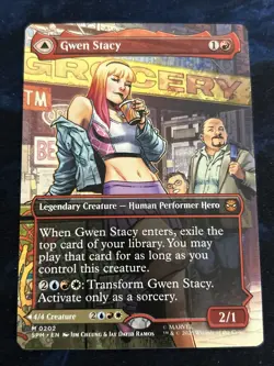 Gwen Stacy (0202) (Borderless) Marvel's Spider-Man Regular NM-M Unplayed - Image 1