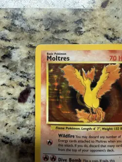 Moltres Holo Rare Fossil Base Set 1999 Pokemon Card 12/62 - Image 5