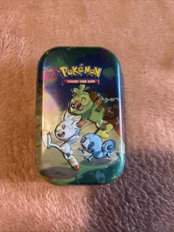 Pokemon TCG Celebrations Empty Mini Tin Grookey, Scorbunny & Sobble Starter L3 - Image 1