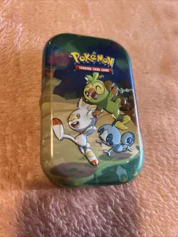 Pokemon TCG Celebrations Empty Mini Tin Grookey, Scorbunny & Sobble Starter L3 - Image 2