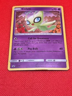Pokemon Tcg Celebi SM224 Black Star Promo Cosmos Holo Foil - Image 2