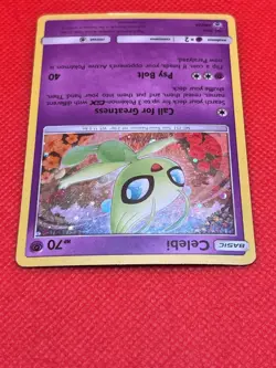 Pokemon Tcg Celebi SM224 Black Star Promo Cosmos Holo Foil - Image 3