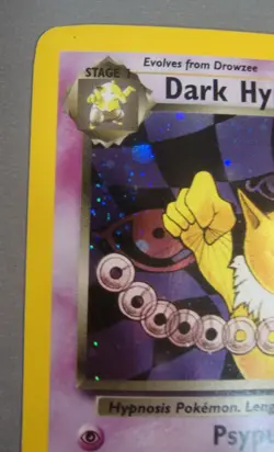 2000 Pokemon TCG Dark Hypno 9/82 Team Rocket Holo Rare MP Indented - Image 2