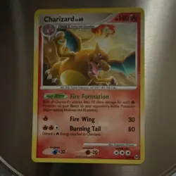 Pokemon Charizard 1/99 & Entei 34/64 Holo Cards Lot 2009 - Image 1