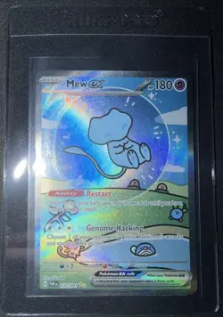 Pokemon TCG Bubble Mew SV Paldean Fates EX Illustration Card 232/091 SIR/SAR - Image 1