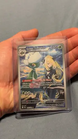 Pokemon Cynthia's Roserade Full Art Holo 130 HP 184/182 Card - Image 3