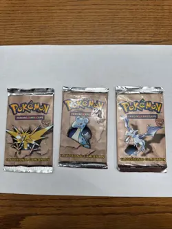 Pokemon Fossil Booster Pack Art Set Factory Sealed - Image 1
