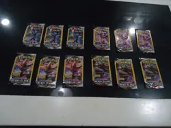 NICE LOT OF 12 PACKS AND 4 ART SETS POKEMON 3 CARD PACKS OF REBEL CLASH AS SHOWN - Image 1