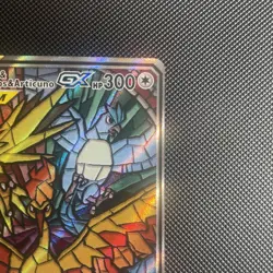 Pokemon Moltres & Zapdos & Articuno GX TAG TEAM Full Art SM210 Holo Card - Mint - Image 4