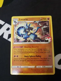 Lucario Pokemon Prize Pack Series 2 Promo Pokemon Card NM/LP Play Stamp - Image 1