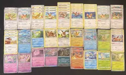 Pokemon Tcg Eevee Card Lot (60) - 10+ Sets, Holos, SM, SWSH, SV - + eeveelutions - Image 1