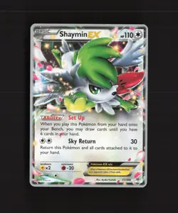Shaymin EX 77/108 2015 World Championship Exclusive Ultra Rare Pokemon Card LP - Image 1