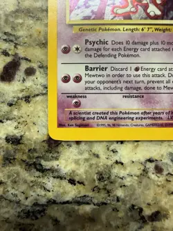Pokemon TCG Base Set Mewtwo 10/102 Rare Holographic - Image 4