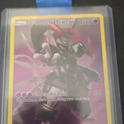 Pokemon Armored Mewtwo SM228 SM Promo Holo Basic Card 120 HP Psychic Raid - Image 1