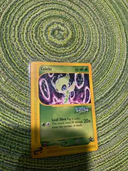 Pokemon Black Star Promo # 50 Celebi- Crimped Top Edge - Image 1